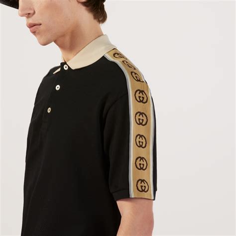 polo gucci a strisce|Polo with Interlocking G stripe .